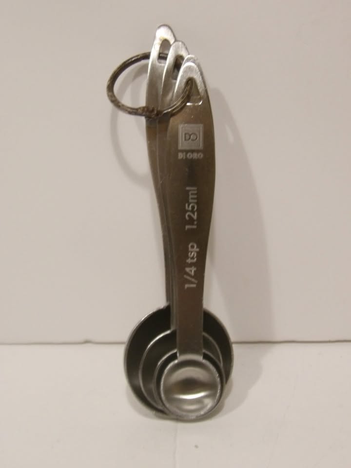 Dioro Chef Remi Measuring Spoons Set 4 Sizes | Stackable Stainless Steel Spoons image 2