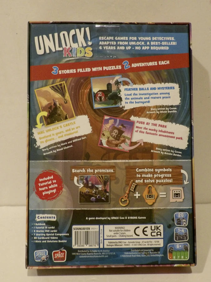 Space Cow - Unlock Kids - Escape Game - Ages 6+ - 1-4 Players - 20-60 Minutes Playing Time - Great Condition image 1