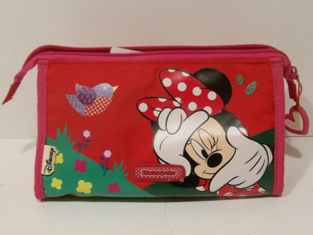Disney Minnie Mouse Samsonite Toiletry Wash Make Up Bag Camera Pencil Case 8"x5" image 4