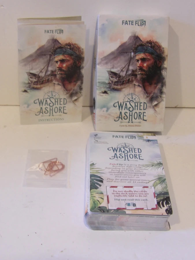 Alley Cat Games Store - Washed Ashore - Card Based Game - Choose your own Adventure - Great Condition image 3