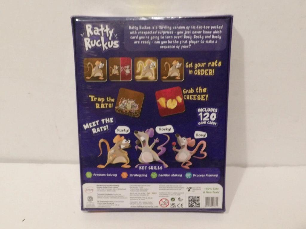 Skillmatics Ratty Ruckus Fun Family Card Game of Chaotic Rats -Brand New -Sealed image 1