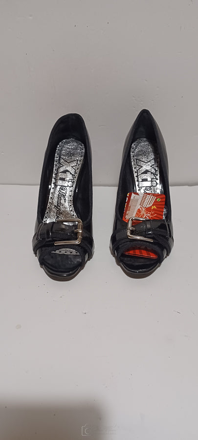 Xti - Chombinado - Ladies Heel - Front Buckle - Black - Brand New image 8
