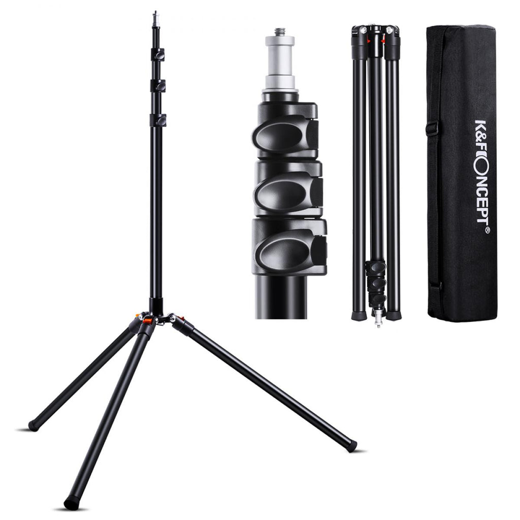 K&F Concept - Aluminum Heavy Duty - Stand 7.5Ft/2.3m/90.55" - Adjustable Lighting Tripod Stand - Softboxes - Photo Studio Speedlight image 5