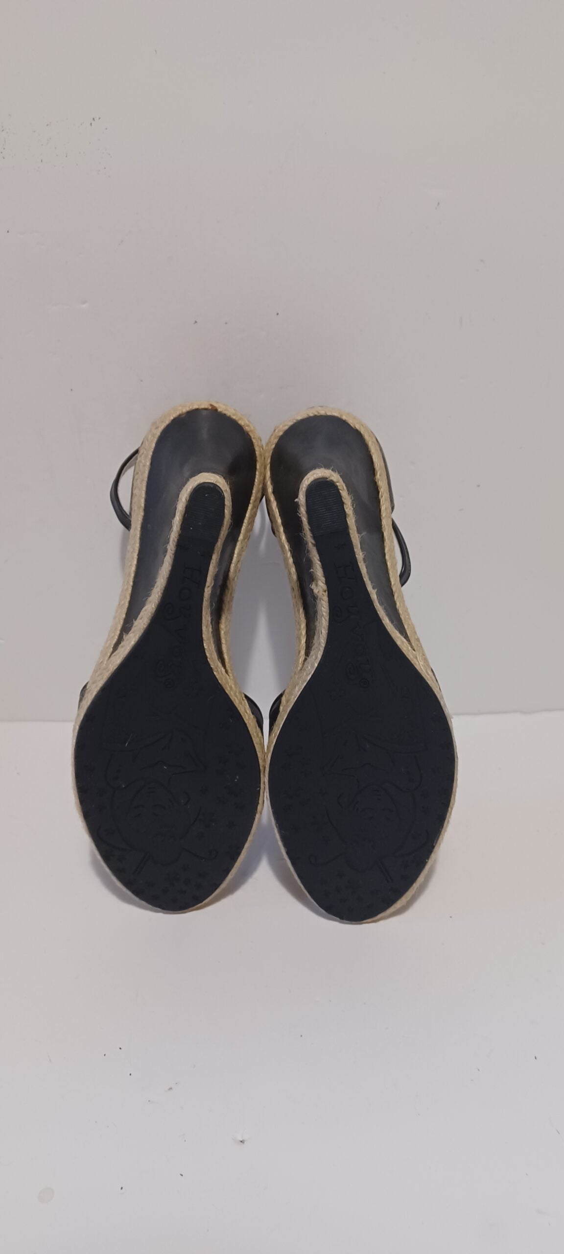 Hoyvoy - Bow - Wedge - Heel Strap - Black - Brand New image 8